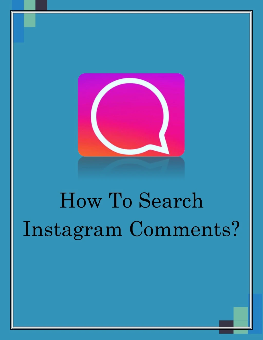 how to search instagram comments