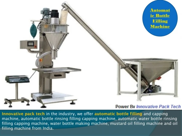 Automatic Bottle Filling Machine Manufacturer | Exporter & Dealers
