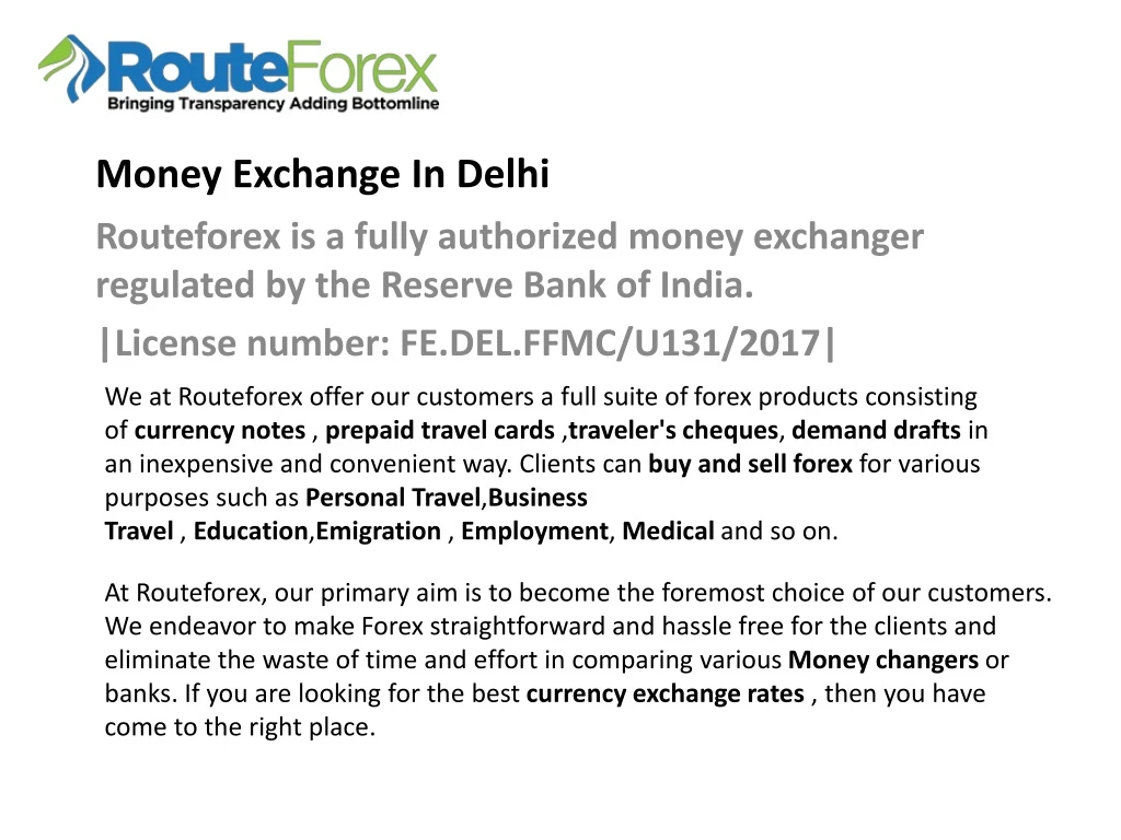 money exchange in delhi