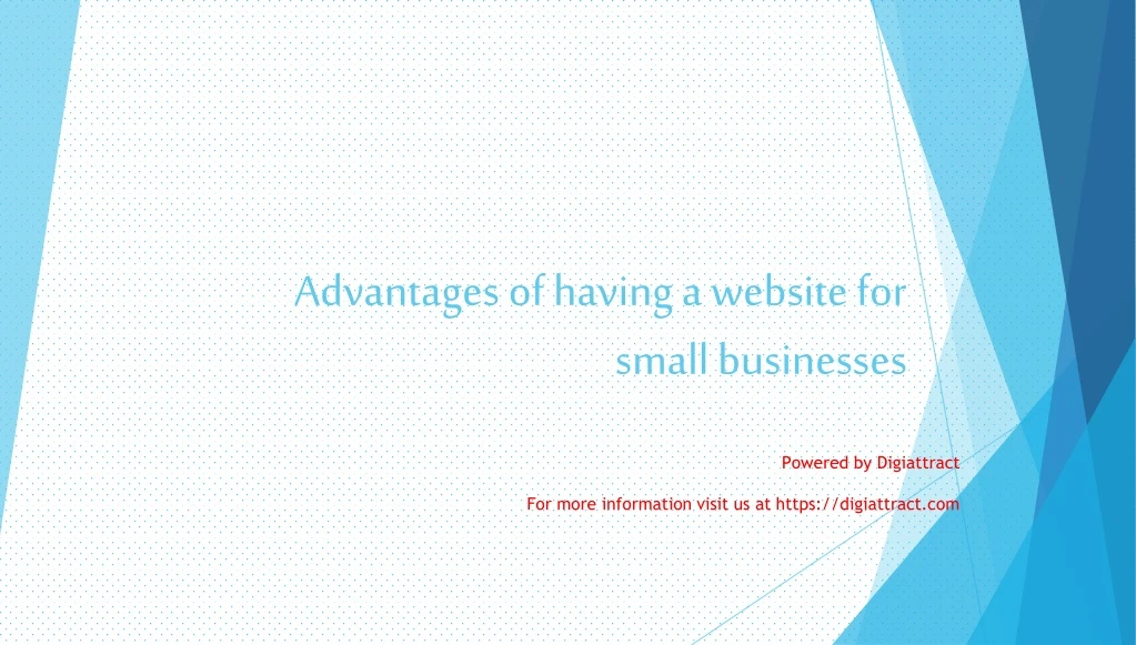 advantages of having a website for small businesses