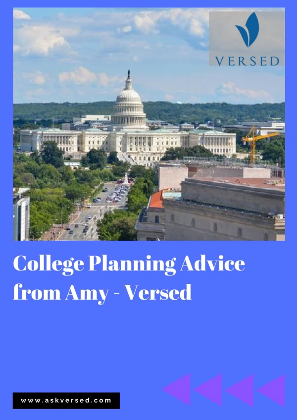College Planning Advice from Amy - Versed
