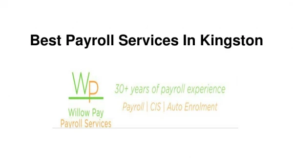 Best Payroll Services In Kingston