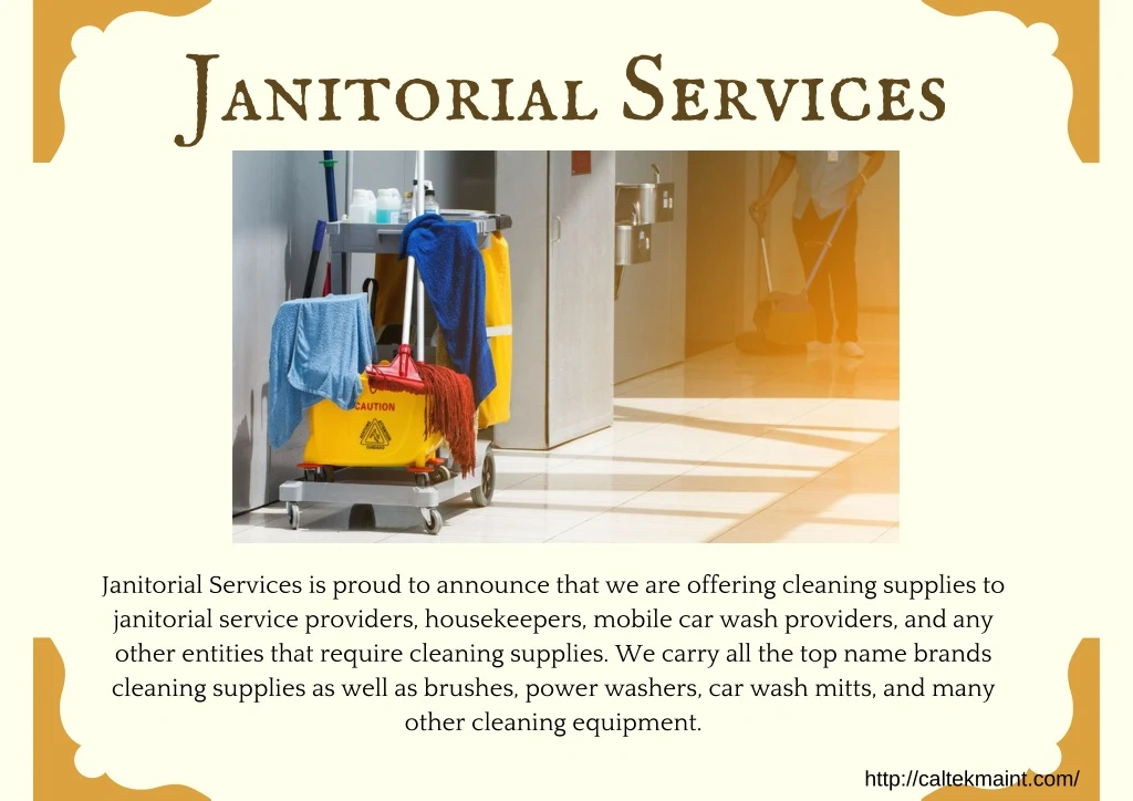 janitorial services