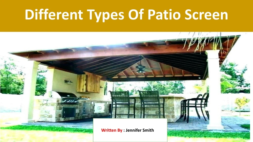 different types of patio screen