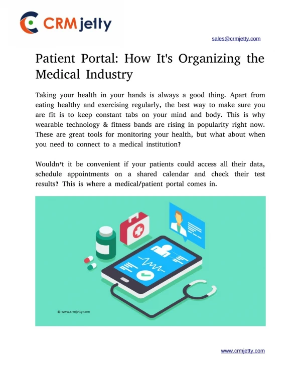 Patient Portal: How It's Organizing the Medical Industry