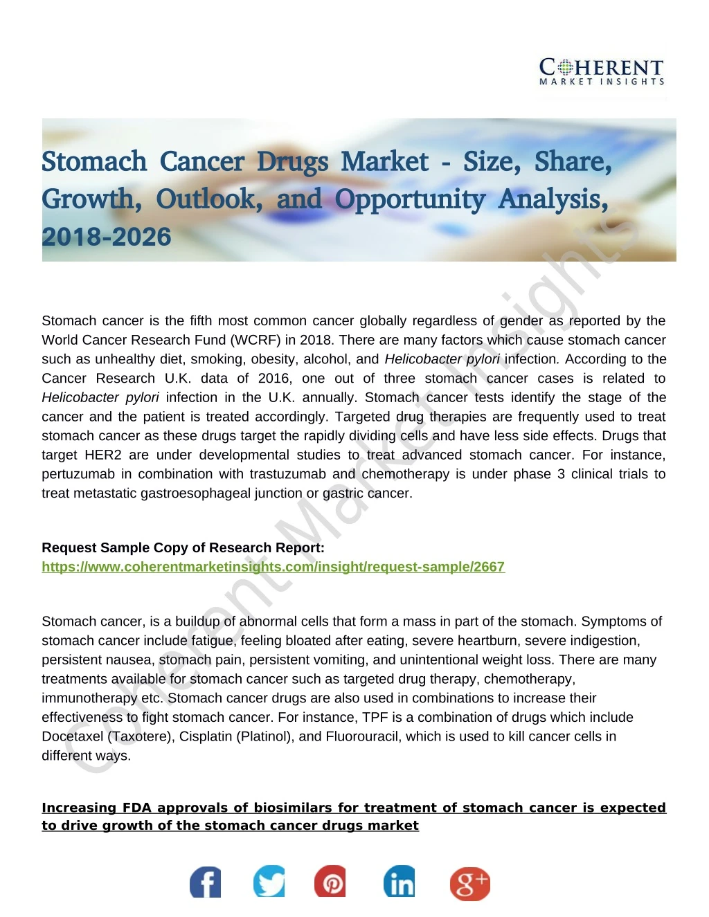 stomach cancer drugs market size share stomach