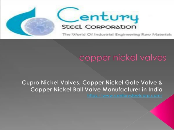 copper nickel valves