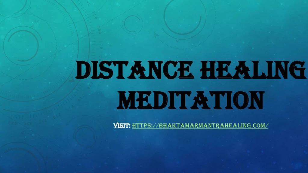 distance healing meditation