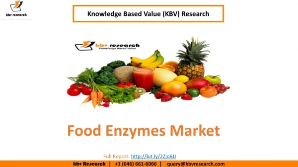 Food Enzymes Market- KBV Research