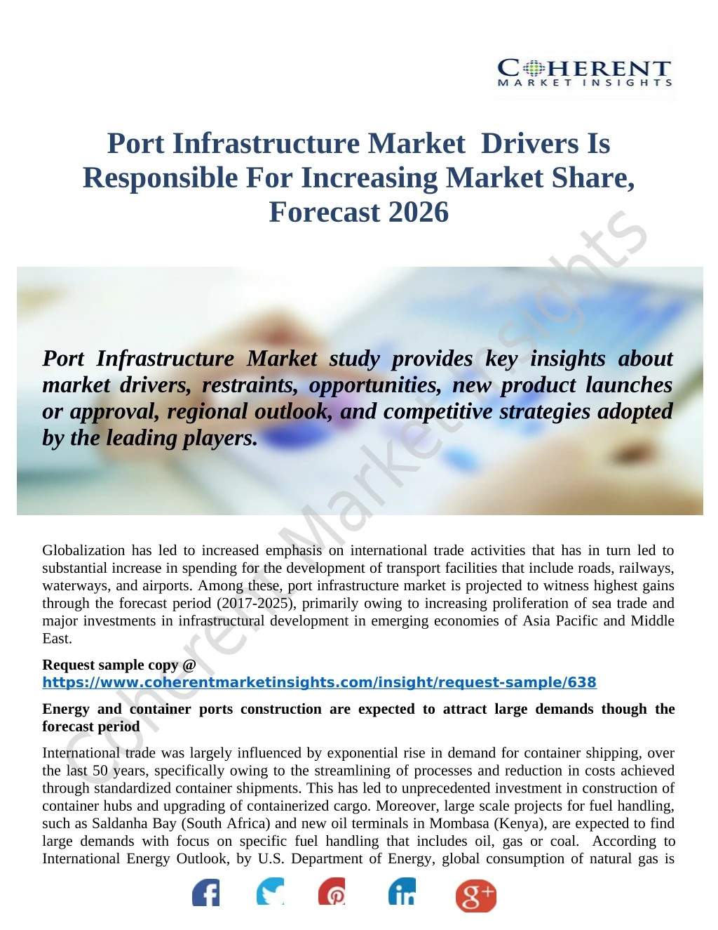 port infrastructure market drivers is responsible