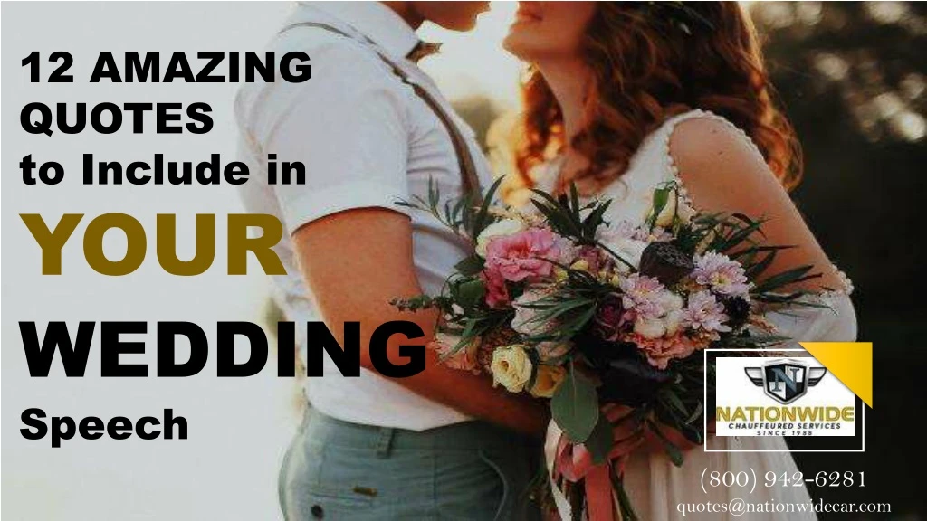 12 amazing quotes to include in your wedding