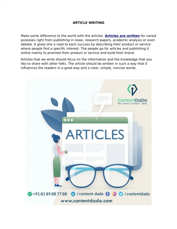 Article Writing