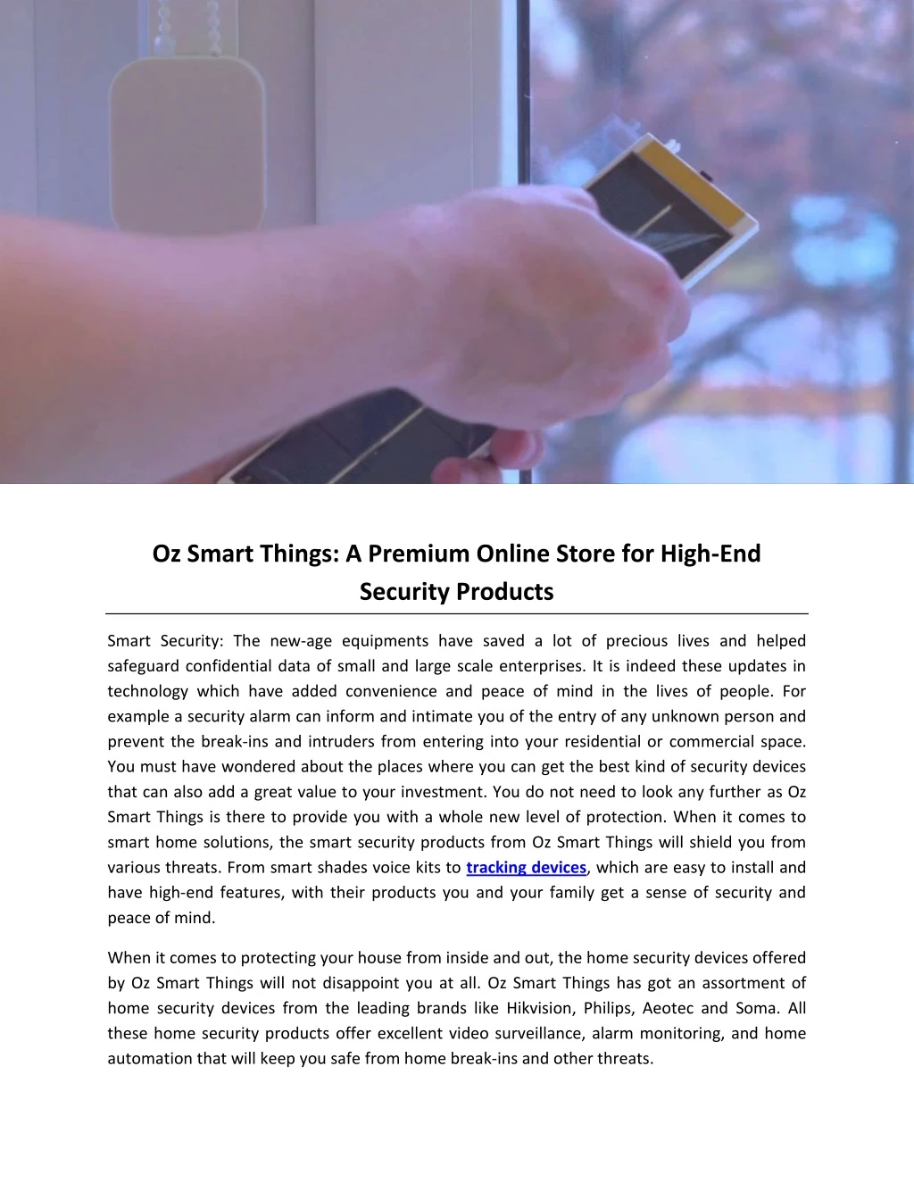 oz smart things a premium online store for high