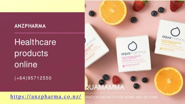 Choose healthcare products online in New Zealand - Anzpharma