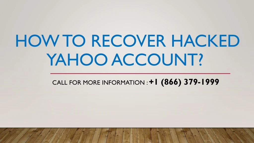 how to recover hacked yahoo account