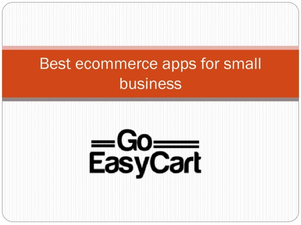 Best ecommerce apps for small business