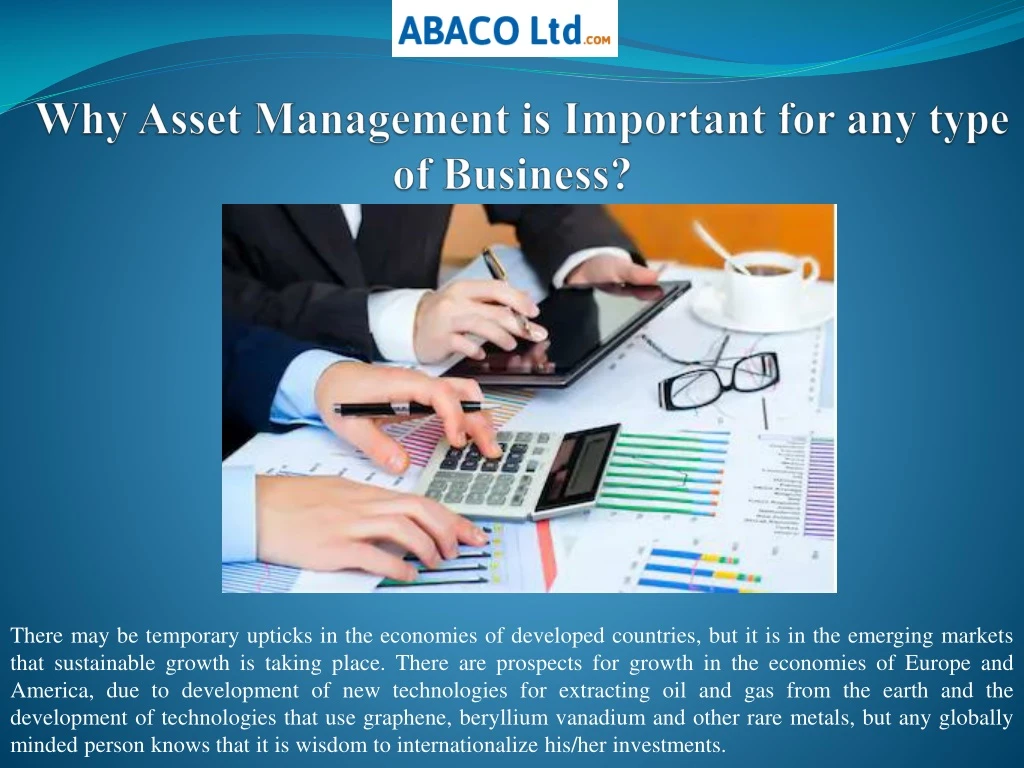 why asset management is important for any type of business