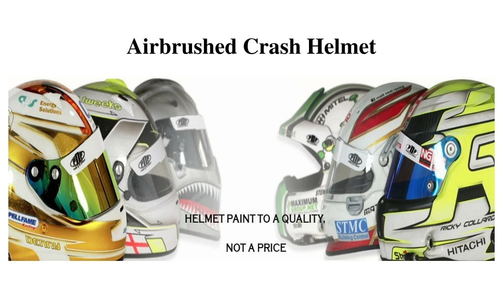 airbrushed crash helmet