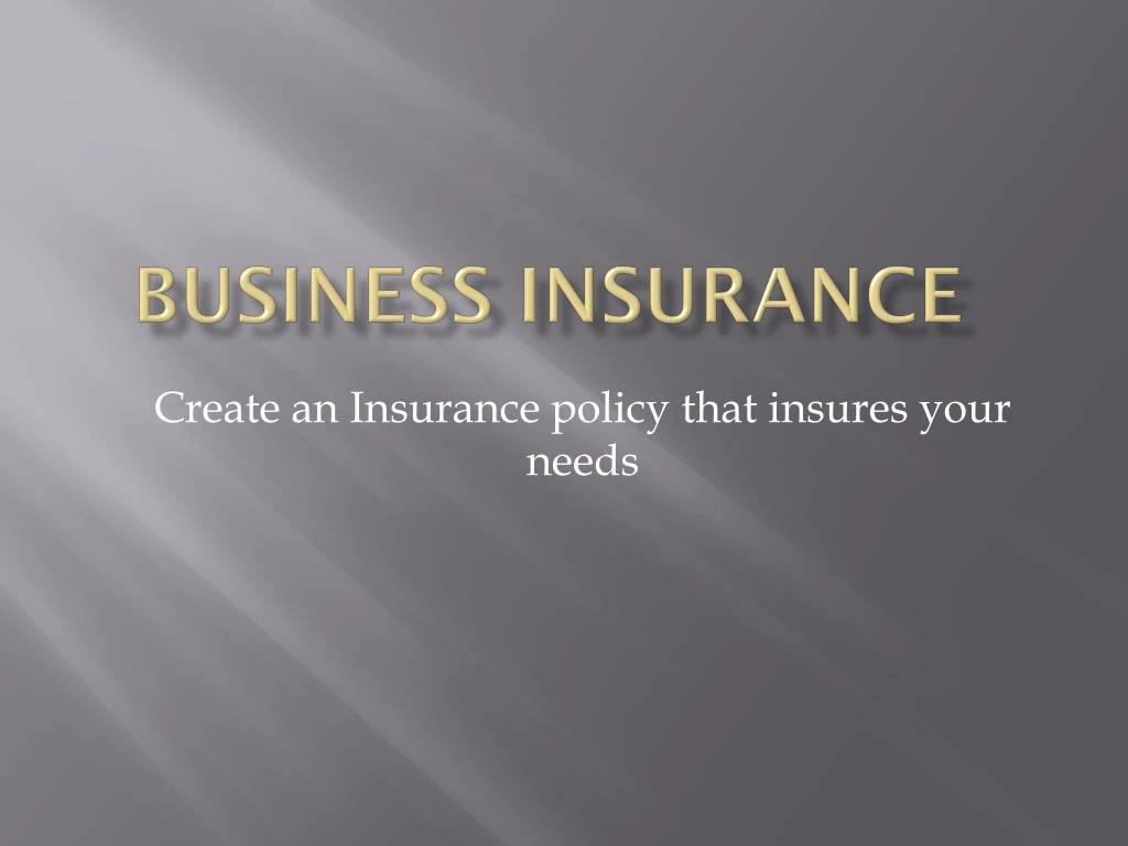 business insurance