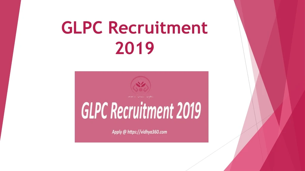 glpc recruitment 2019
