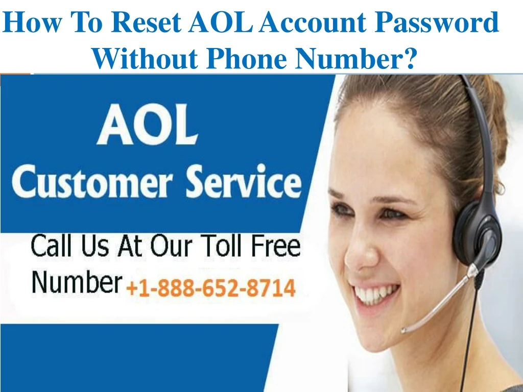 how to reset aol account password w ithout phone