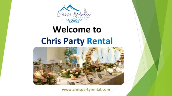 Event & Party rental in Fairfax
