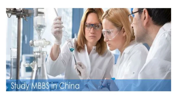 Study Medicine In China At Low Fees Structure