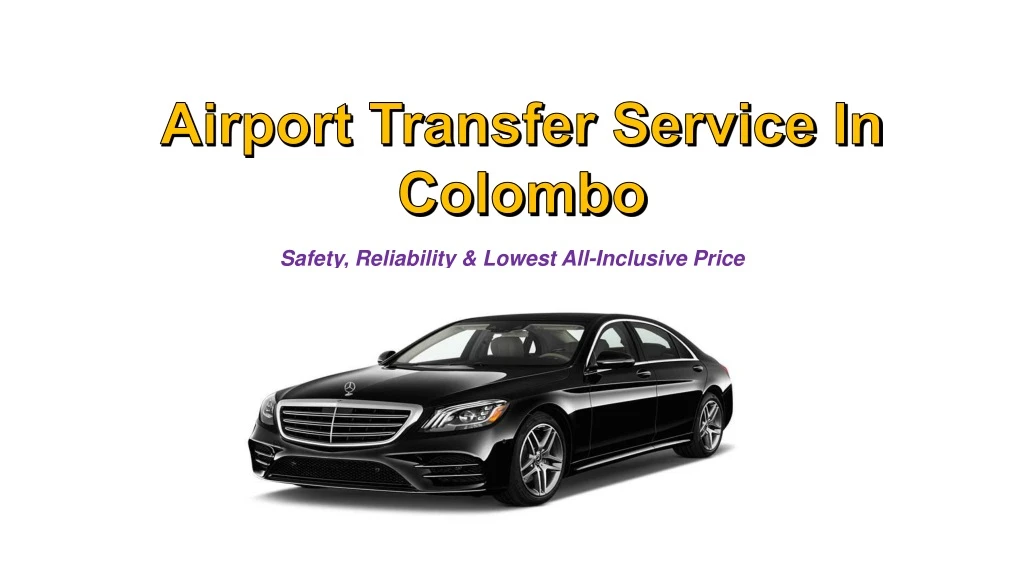 airport transfer service in colombo
