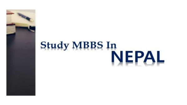 Study Medicine In Nepal For Indian Students
