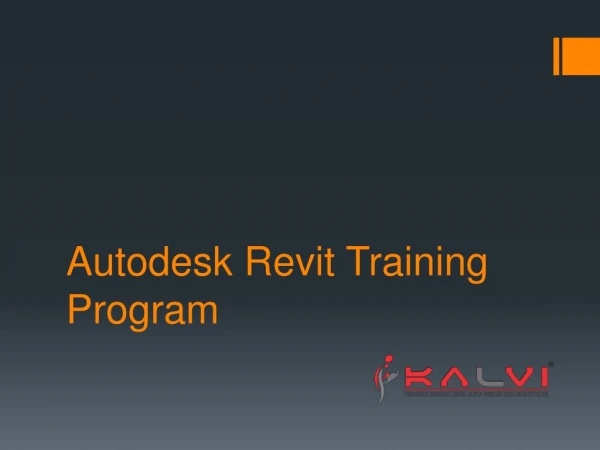 Autodesk Revit Training Program