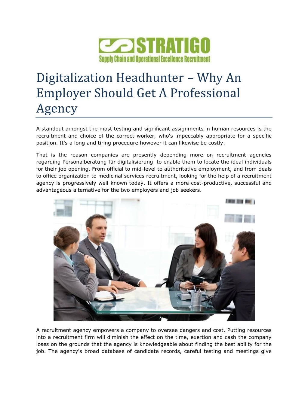 digitalization headhunter why an employer should