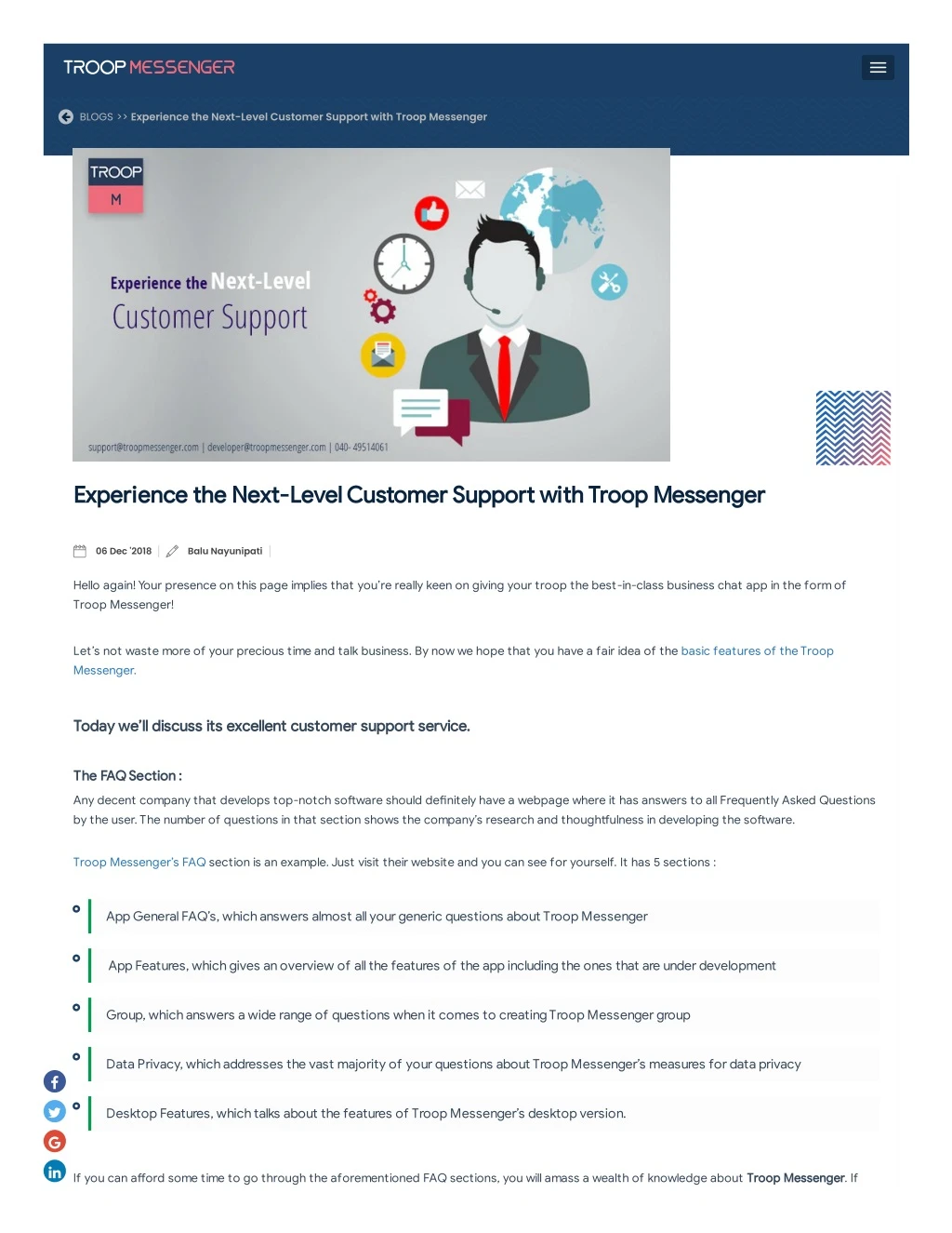 blogs experience the next level customer support