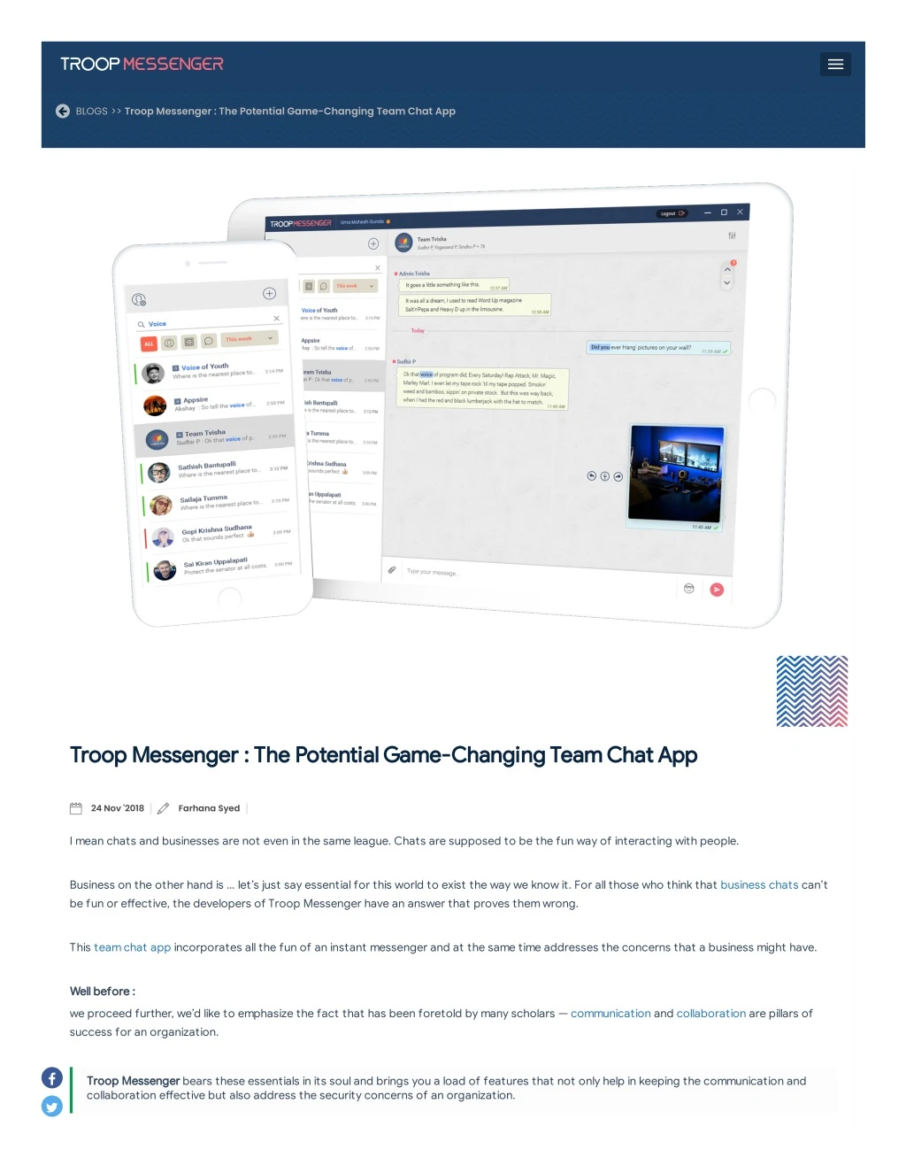 blogs troop messenger the potential game changing