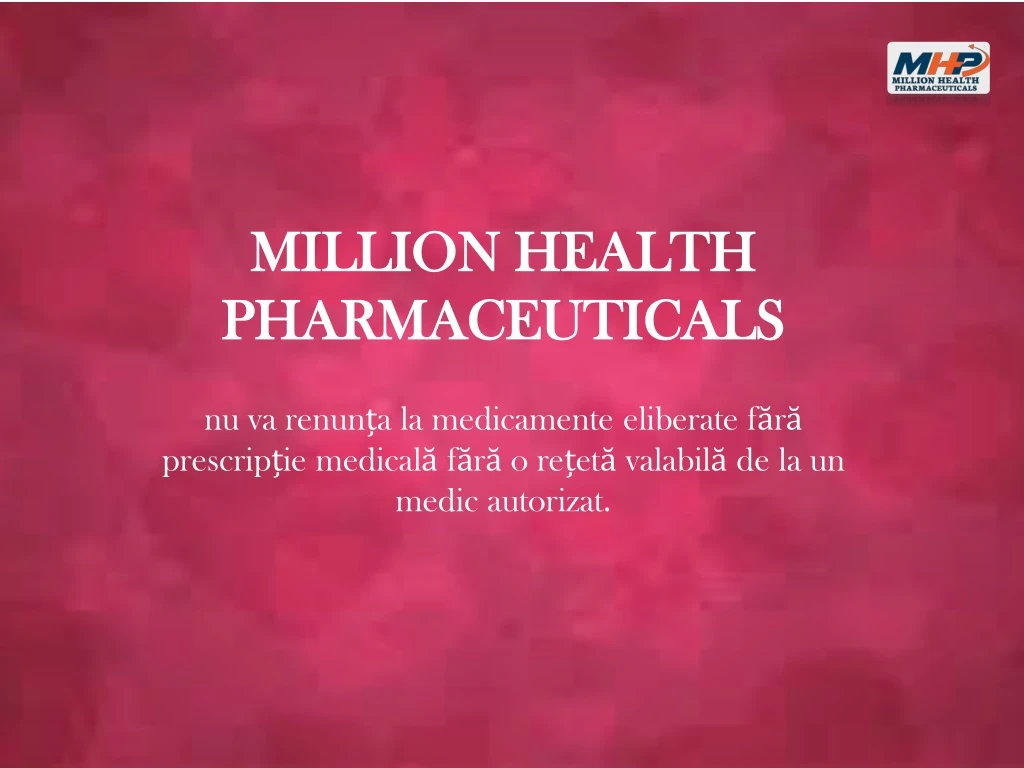 million health pharmaceuticals