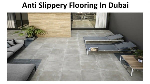 Buy Best Anti Slippery Flooring In Dubai