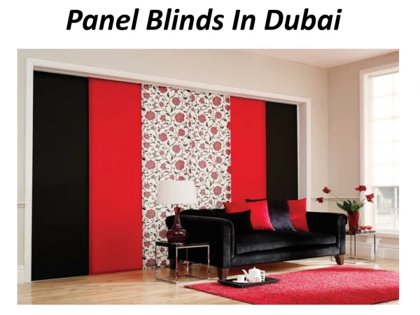 Buy Best Panel Blinds In Dubai