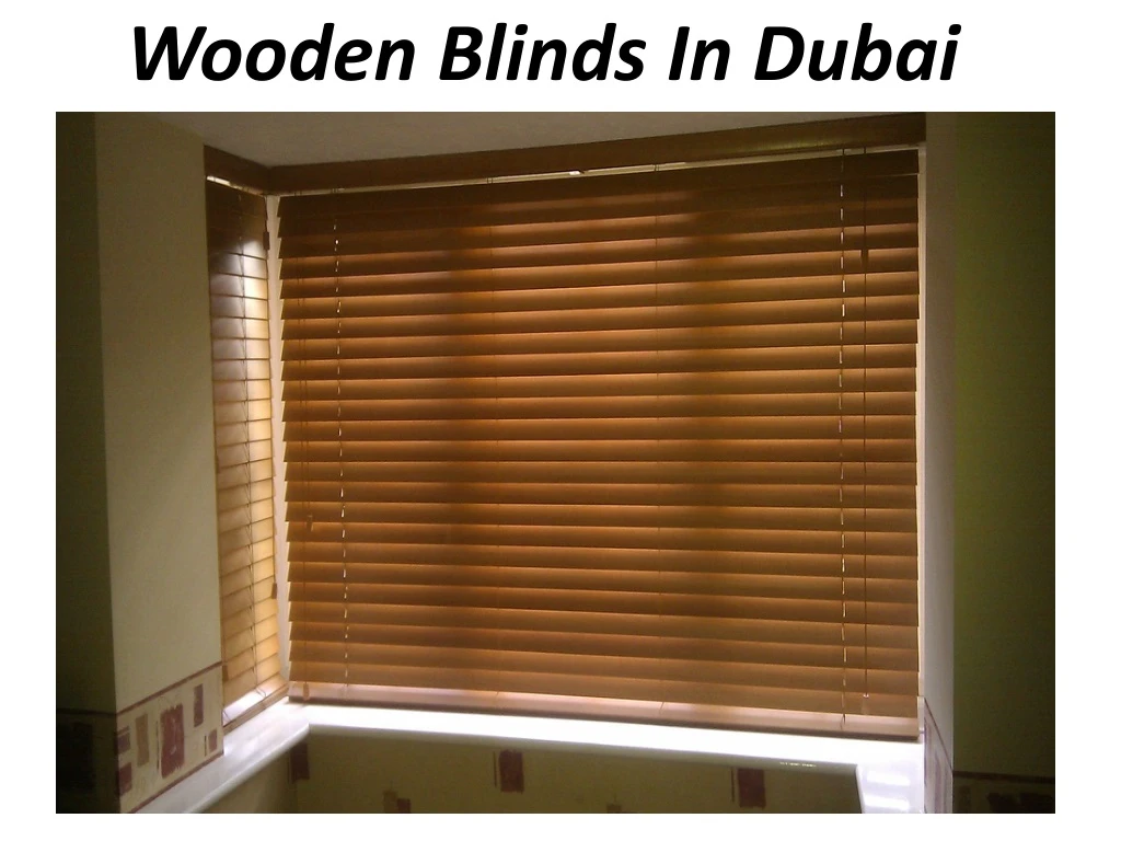wooden blinds in dubai