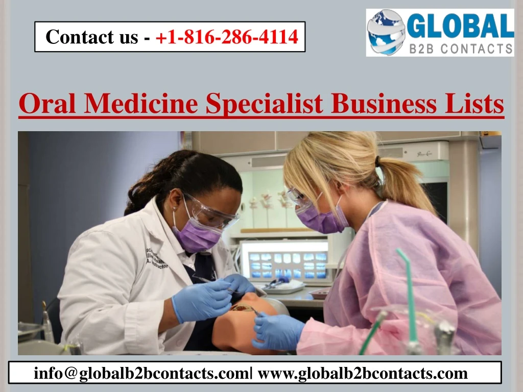 oral medicine specialist business lists