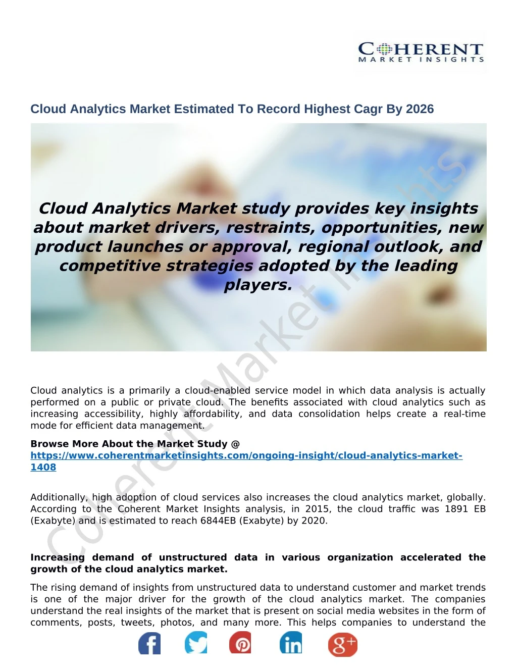 cloud analytics market estimated to record