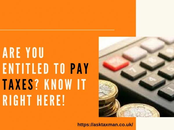 Are You Entitled To Pay Taxes? Know It Right Here!