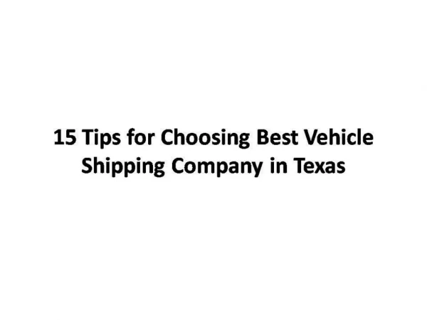 15 Tips to choose best shipping company