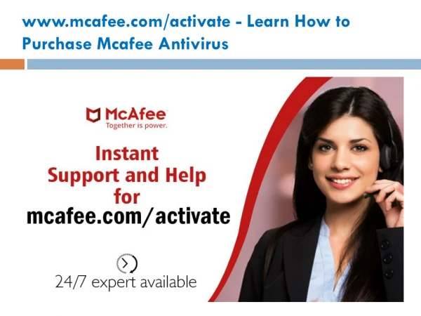 www.mcafee.com/activate - Learn How to Purchase Mcafee Antivirus