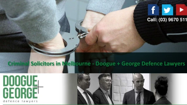 Criminal Solicitors in Melbourne - Doogue George Defence Lawyers