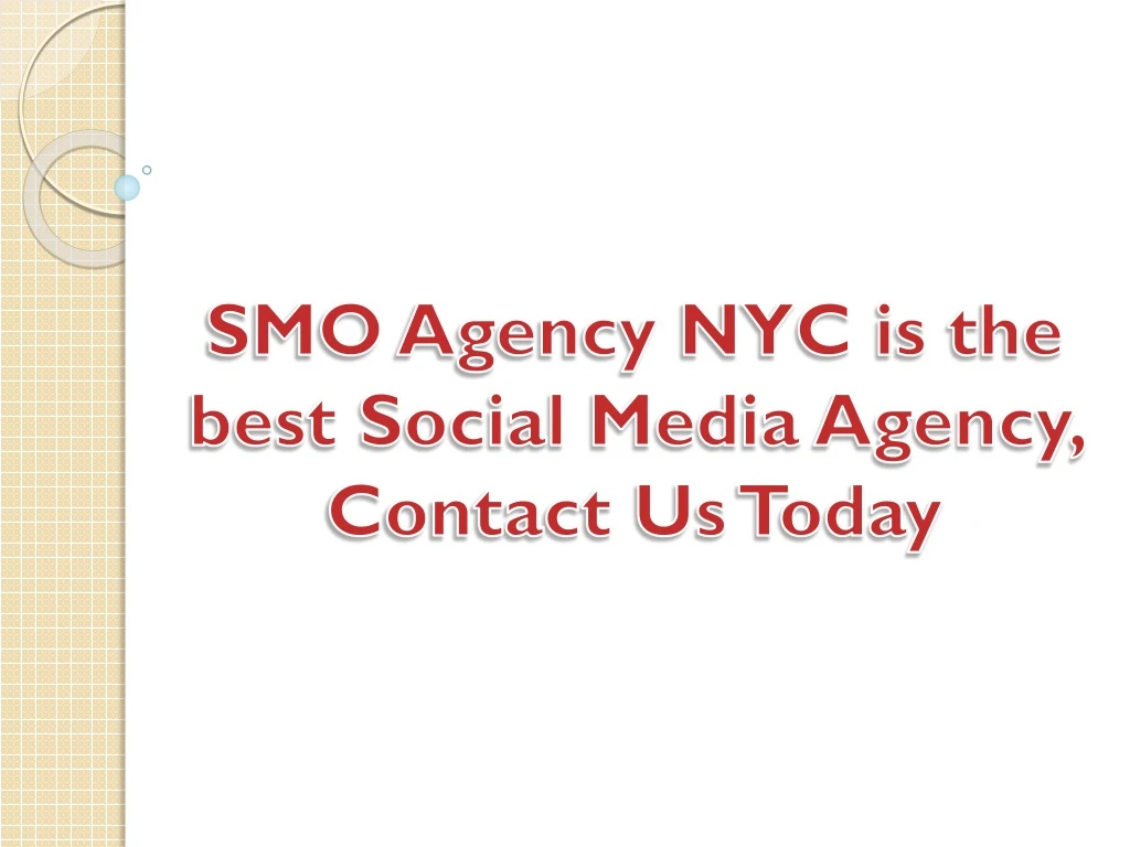 smo agency nyc is the best social media agency contact us today