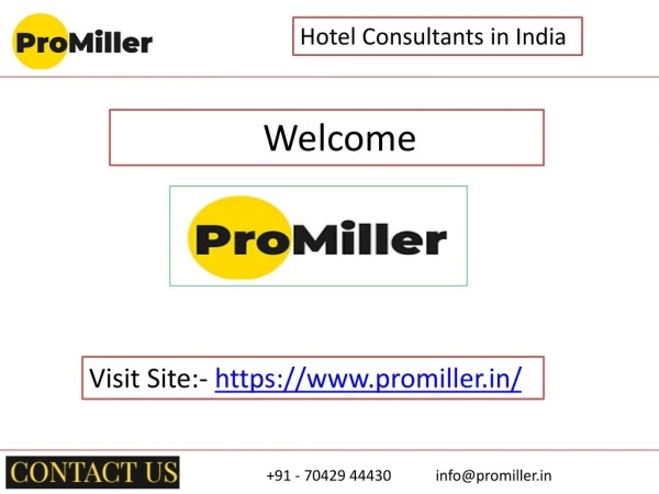 Hotel Consultants in India