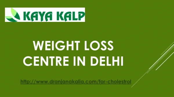 Weight Loss Centre in Delhi-Dr Anjana Kalia