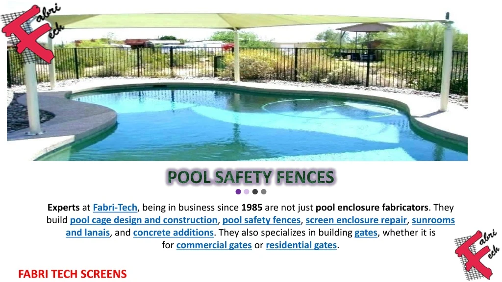 pool safety fences