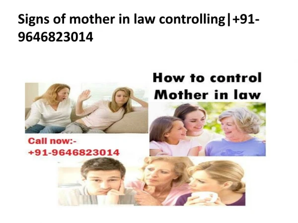 signs of controlling mother in law