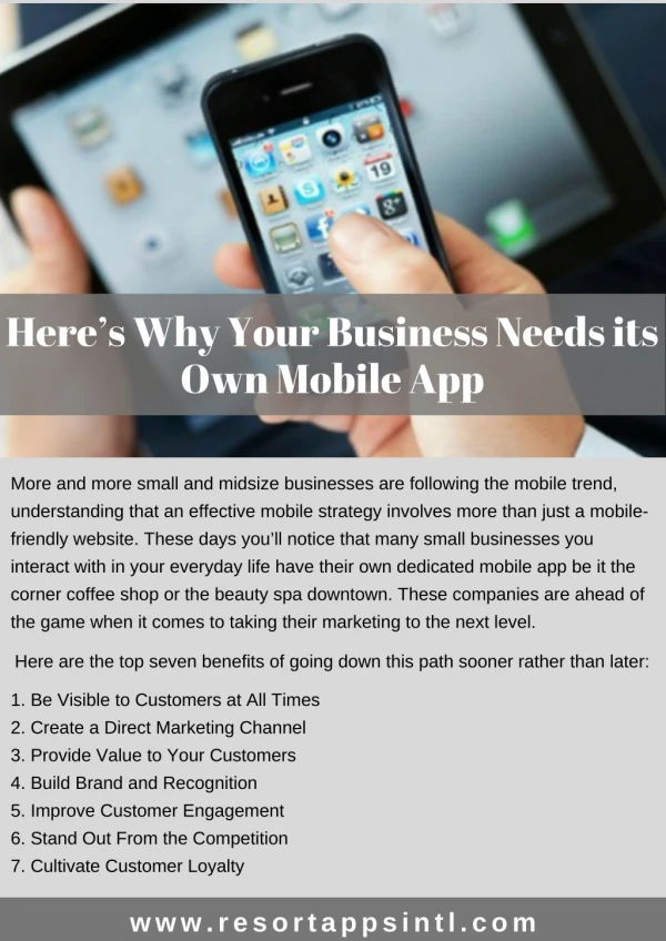 Here’s Why Your Business Needs its Own Mobile App