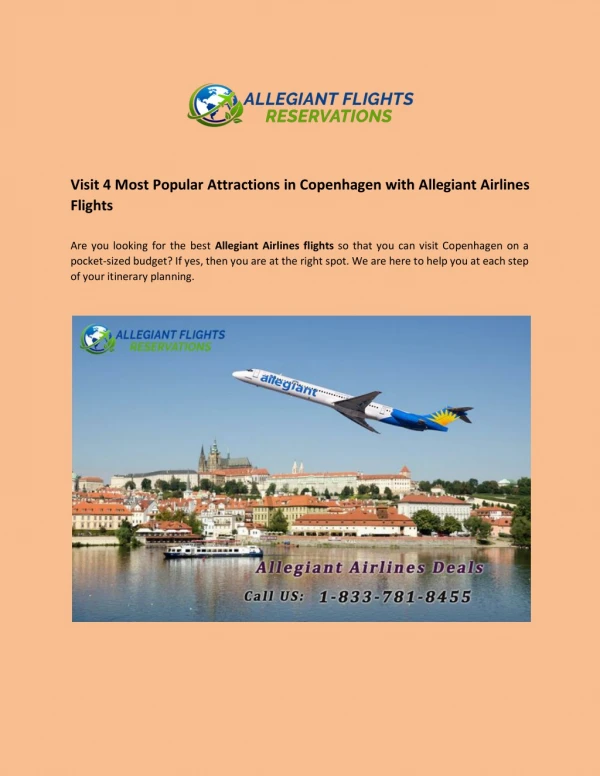 Visit 4 Most Popular Attractions in Copenhagen with Allegiant Airlines Flights